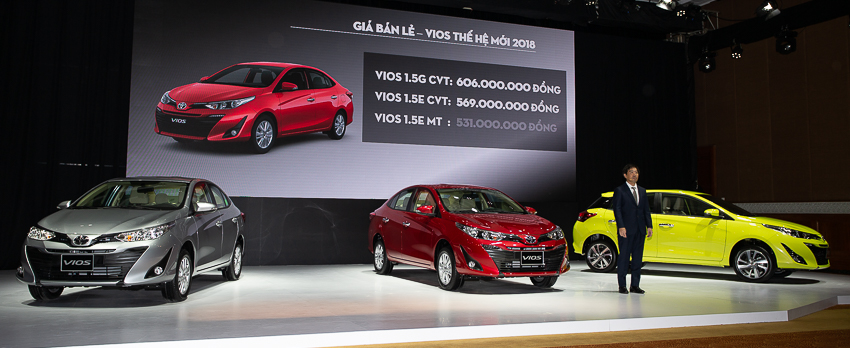 Toyota Việt Nam kỳ vọng bán 2.400 xe Vios 2018 mỗi tháng.