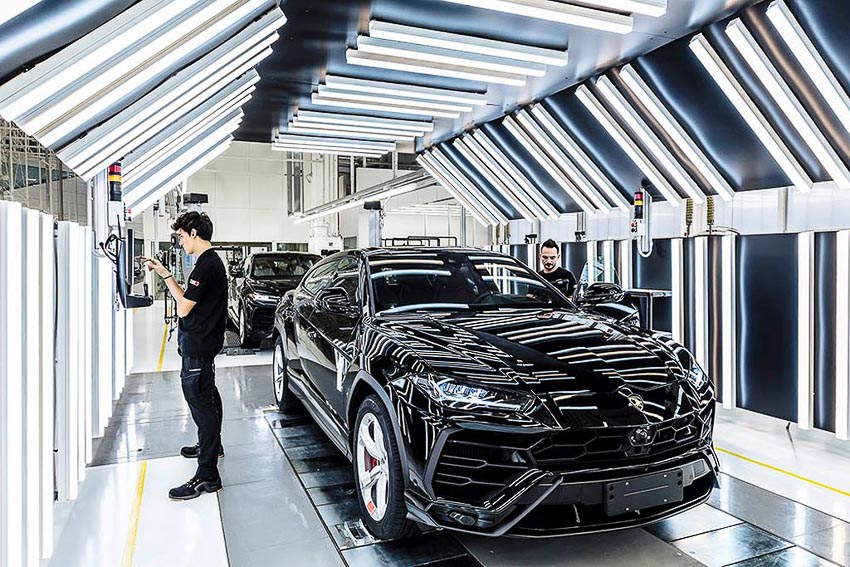 nhà máy sản xuất siêu SUV Lamborghini URUS 10