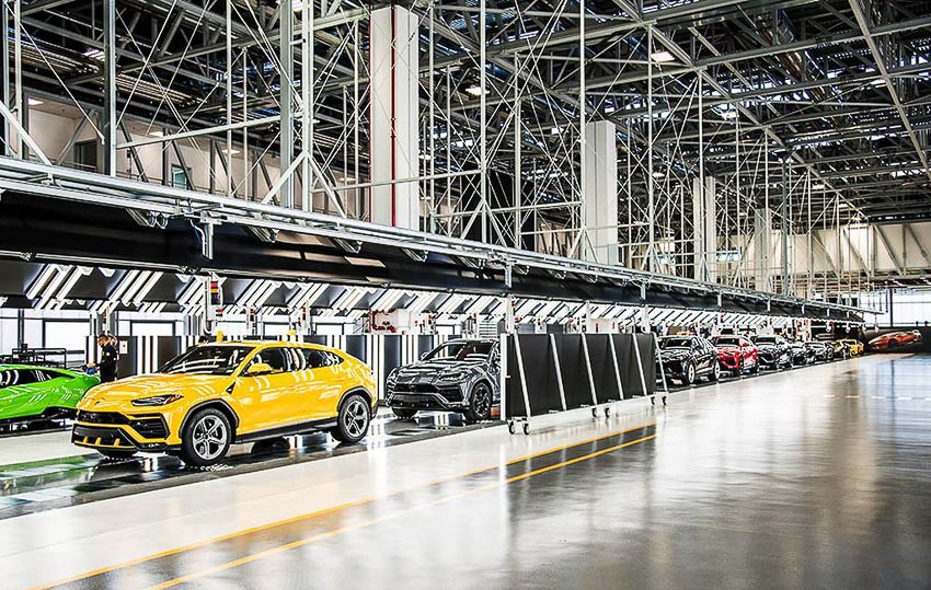 nhà máy sản xuất siêu SUV Lamborghini URUS 7