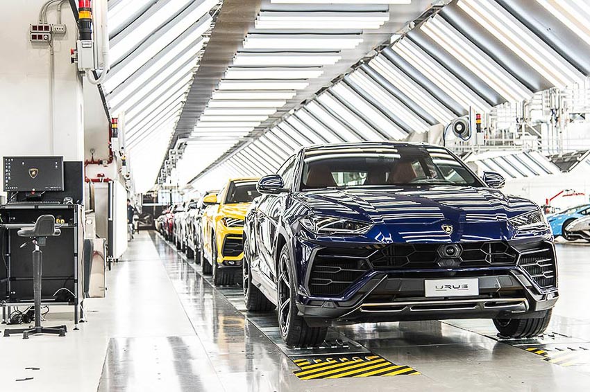 nhà máy sản xuất siêu SUV Lamborghini URUS 8