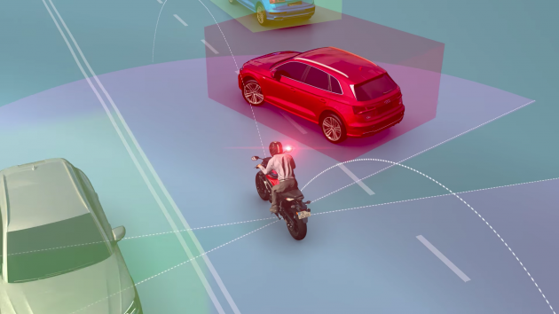 Công nghệ tránh va chạm 360 độ cho môtô