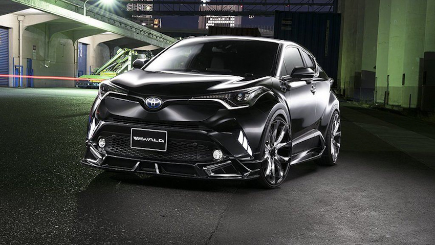 Crossover Toyota C-HR hầm hố và cơ bắp hơn với gói độ Wald Sports Line