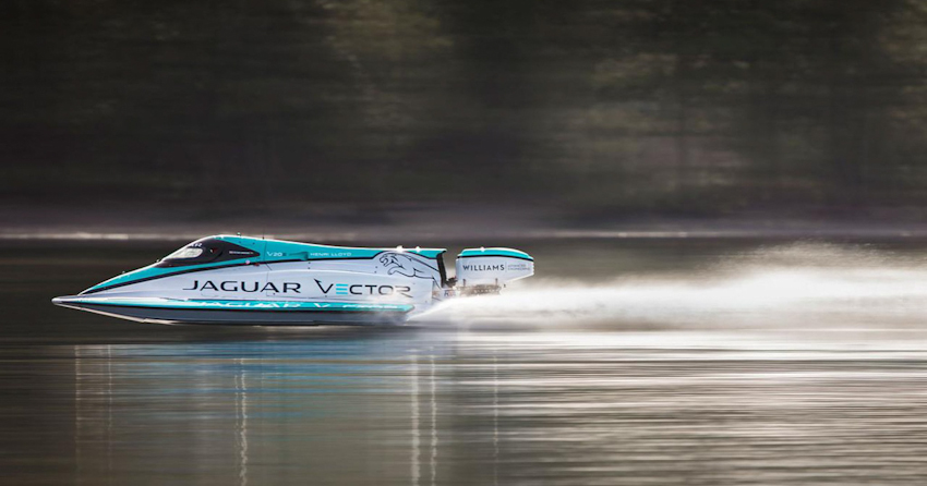 Jaguar Vector Racing V20E thiết lập kỷ lục thế giới mới về tốc độ trên nước