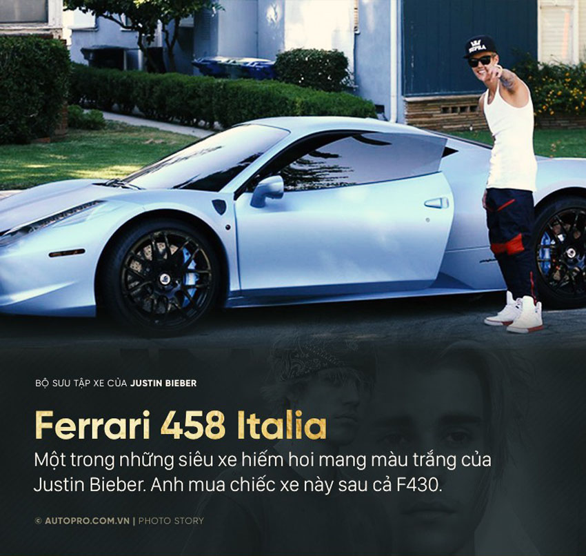 [Photo Story] Bộ sưu tập xe hơi khiến nhiều người ngưỡng mộ của Justin Bieber