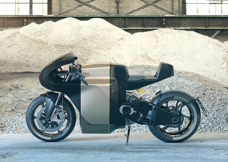 Đẹp mê hồn Superbike chạy điện dát vàng Sarolea MANX7