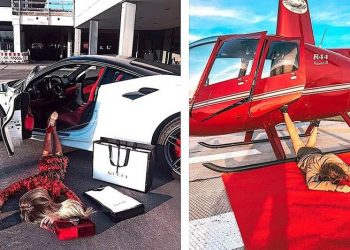 Hội con nhà giàu phát cuồng với trào lưu “ngã sấp mặt” #FallingStars2018 bên siêu xe