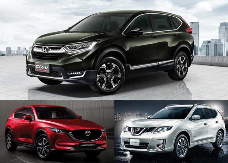 Honda-CR-V-Mazda-CX-5-Nissan-X-Trail