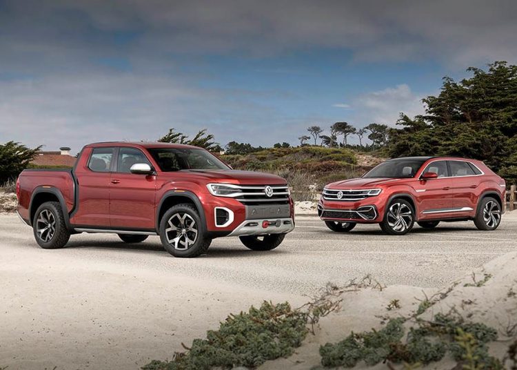 Ấn tượng với bộ đôi SUV Coupé Volkswagen Atlas Cross Sport và bán tải VW Atlas Tanoak