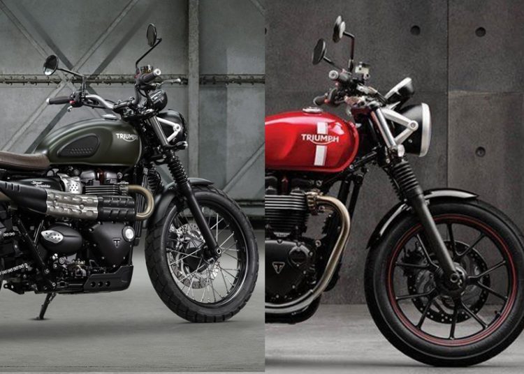 Cặp đôi môtô hoài cổ Triumph Street Twin và Street Scrambler tung bản mới vào tháng 10