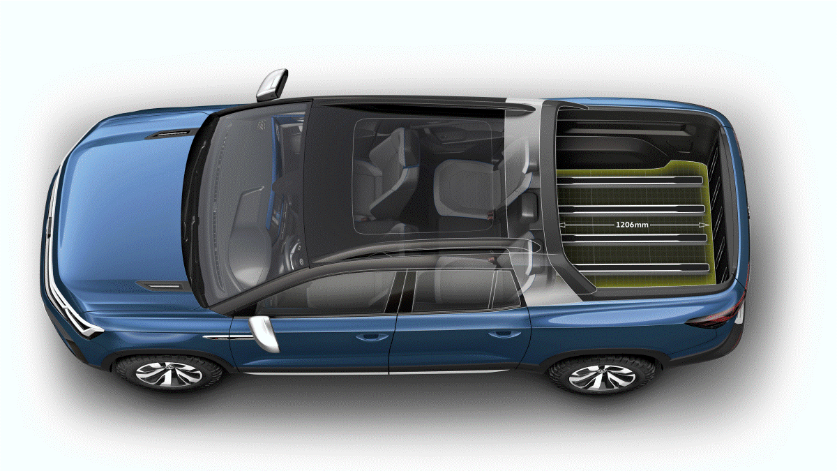Volkswagen Tarok Concept nhìn từ trên xuống 2