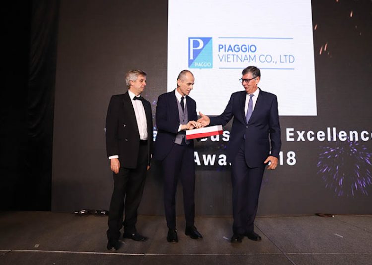 EuroCham vinh danh Piaggio Việt Nam là doanh nghiệp xuất sắc năm 2018 2