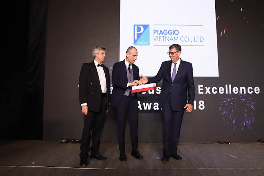 EuroCham vinh danh Piaggio Việt Nam là doanh nghiệp xuất sắc năm 2018 2