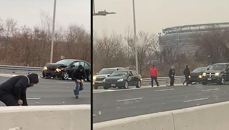 Cơn mưa tiền từ sự cố xe bọc thép náo loạn đường cao tốc 3