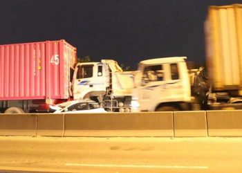 Tai nạn liên hoàn trên cầu Phú Mỹ 3