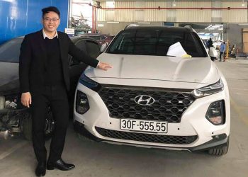Chủ Hyundai Santa Fe 2019 biển số ngũ quý 5 rao bán 2,5 tỉ đồng