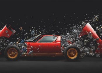 Mãn nhãn bức ảnh siêu xe Lamborghini Miura SV đóng băng quá trình “nổ tung”