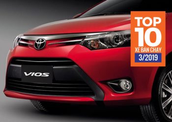 Infographic | Top 10 mẫu xe bán chạy nhất tháng 3-2019: Toyota Vios trở lại ngôi vương