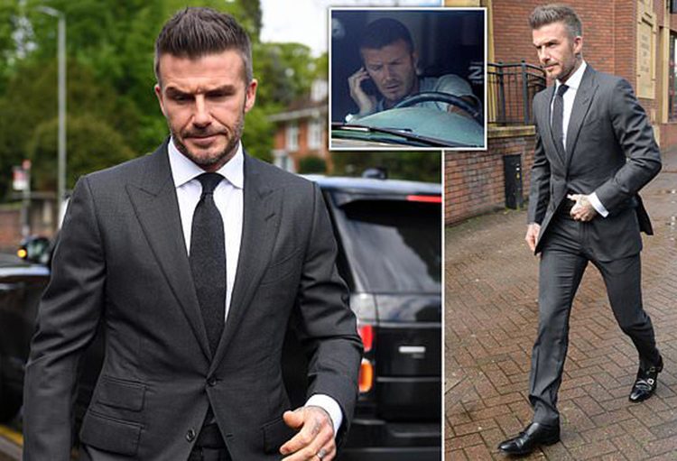 Cựu danh thủ David Beckham bị cấm lái xe 6 tháng do phạm luật - 1