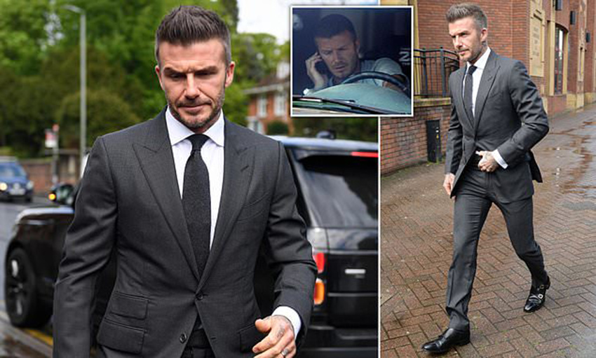 Cựu danh thủ David Beckham bị cấm lái xe 6 tháng do phạm luật - 1