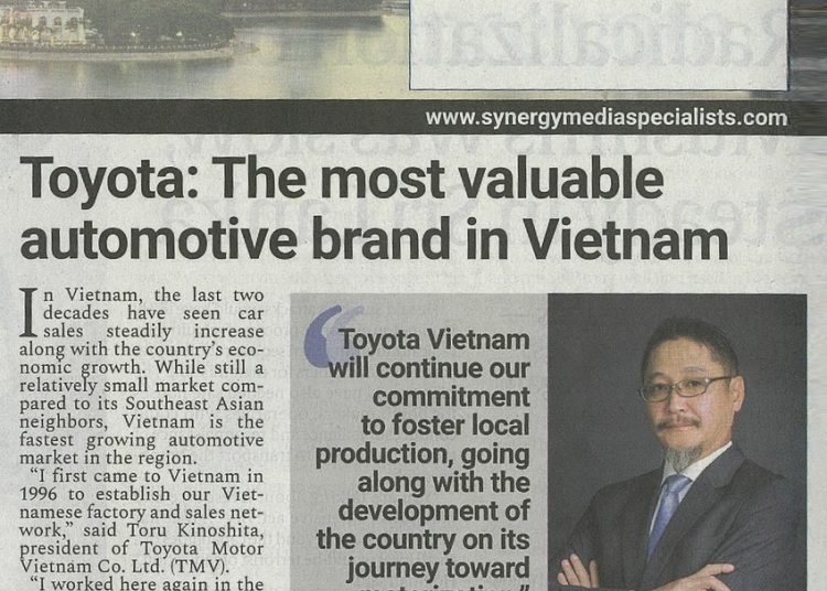 Japan Times: Toyota - Thương hiệu ô tô hàng đầu tại Việt Nam 2