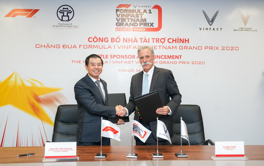 VinFast tài trợ chính chặng đua F1 Việt Nam