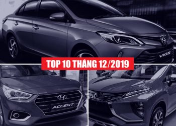 [Infographic] Top 10 mẫu xe bán chạy nhất tháng 12-2019: Toyota Vios chiếm lại “Ngôi vương” với 3.172 xe