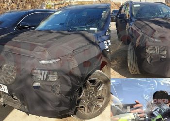 Hyundai Santa Fe phiên bản mới lộ ảnh trên đường chạy thử - 01