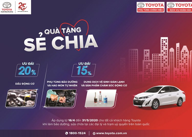 Chương trình ưu đãi “Quà tặng sẻ chia” từ Toyota Việt Nam