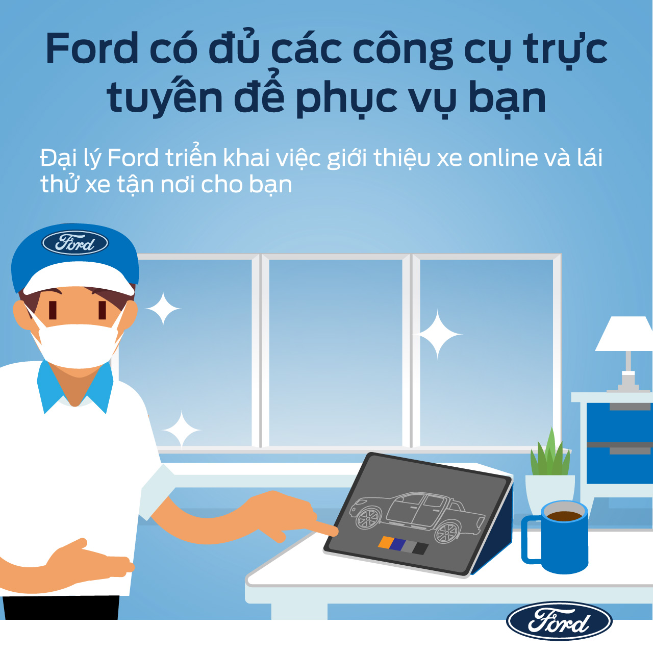 Ford Việt Nam triển khai các dịch vụ hỗ trợ khách hàng an toàn, hiệu quả và thuận tiện trong mùa dịch - 6