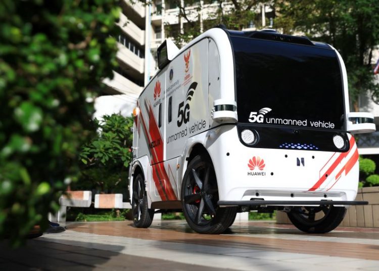Huawei thử nghiệm xe không người lái 5G tại Thái Lan