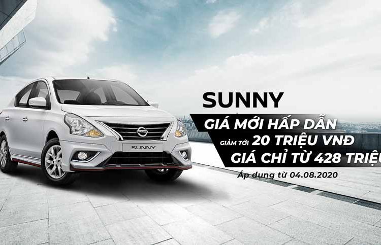 Nissan Sunny có giá mới và ưu đãi tháng 8 cho các dòng xe Nissan