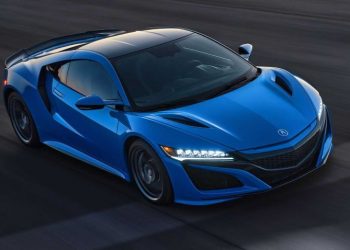 Acura NSX 2021 phiên bản màu sơn Long Beach Blue Pearl