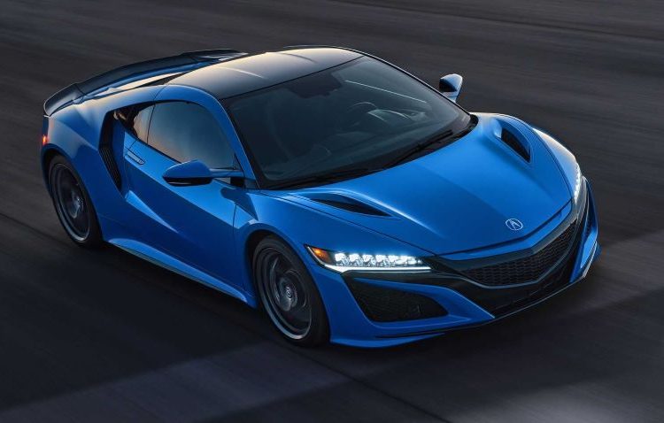 Acura NSX 2021 phiên bản màu sơn Long Beach Blue Pearl