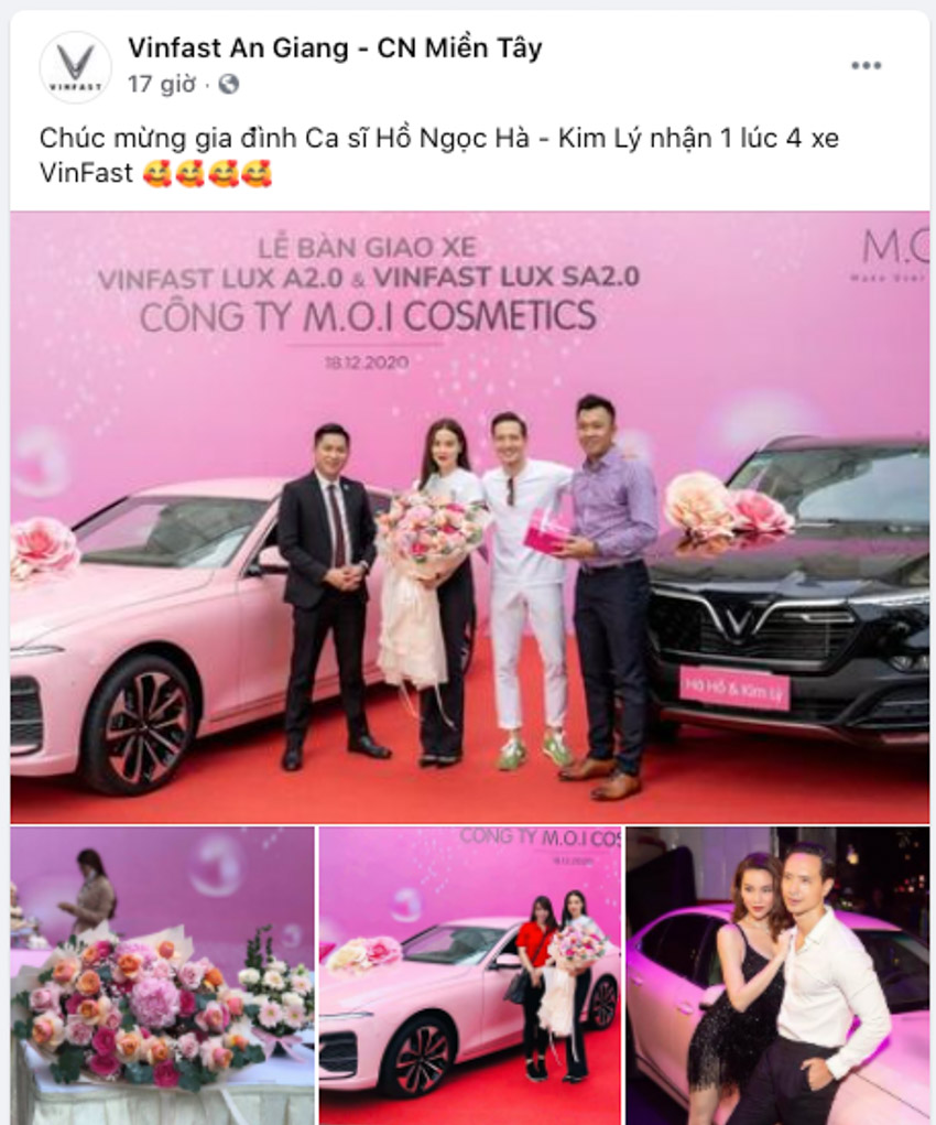 Ca sĩ Hồ Ngọc Hà mua trọn bộ 3 xe VinFast - 7