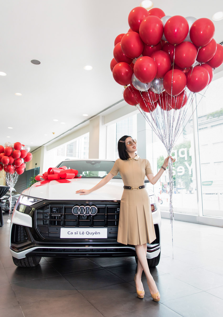 Chọn ngày đẹp cuối năm, ca sĩ Lệ Quyên trở thành khách hàng đầu tiên nhận xe Audi Q8 tại Việt Nam - 4