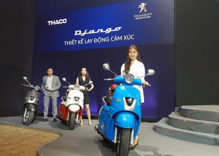 Thaco hợp tác Peugeot ra mắt mẫu xe máy Peugeot Django giá 68 triệu đồng