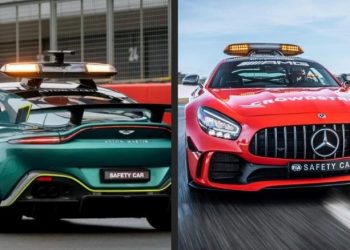 2 chiếc xe an toàn, y tế của Mercedes và Aston Martin sử dụng cho giải đua F1 năm 2021