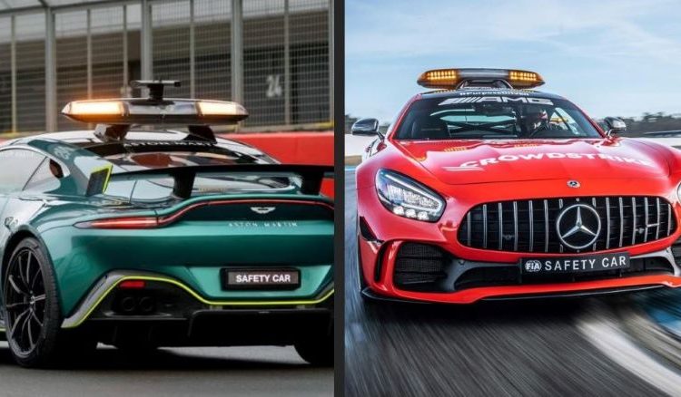 2 chiếc xe an toàn, y tế của Mercedes và Aston Martin sử dụng cho giải đua F1 năm 2021