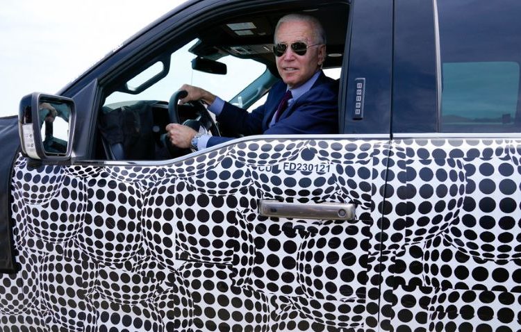 Joe Biden F-150 Lightning