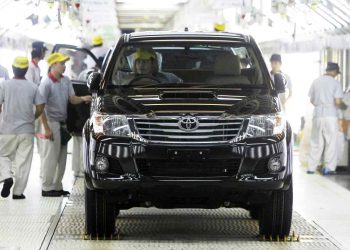 Năng lực sản xuất hàng năm tại ba nhà máy của Toyota ở Thái Lan là 760.000 chiếc. Nguồn: Reuters