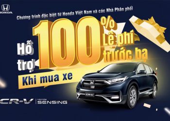 Honda CR-V được hỗ trợ 100% lệ phí trước bạ