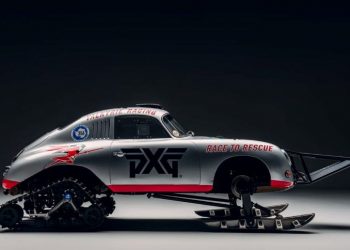 chiếc xe đua trên băng Porsche 356A