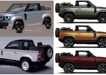 Land Rover Defender Convertible có mui vải mềm gập lại độc đáo