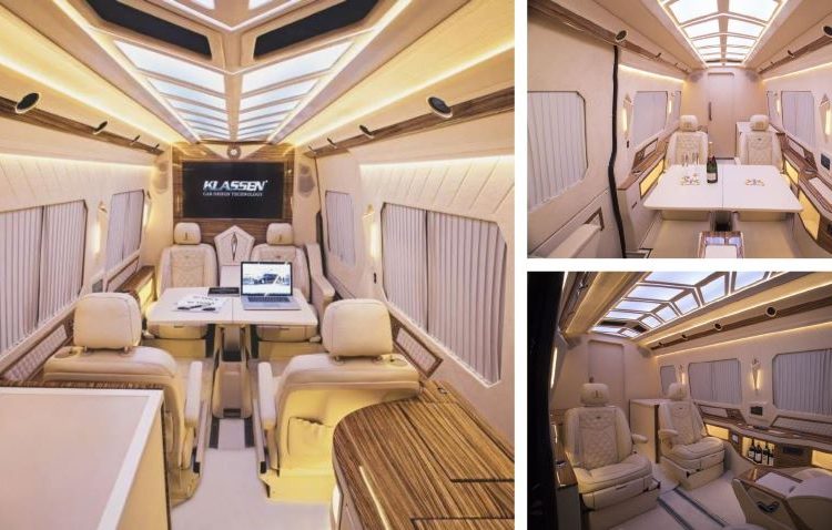 Klassen “biến” chiếc Mercedes-Benz Sprinter thành văn phòng di động với quầy Bar sang trọng
