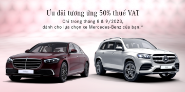 Mercedes-Benz giảm giá 50% thuế VAT cho loạt xe lắp ráp và nhập khẩu trong tháng 8 & 9/2023