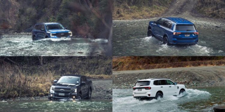 Xe lội qua vùng ngập nước