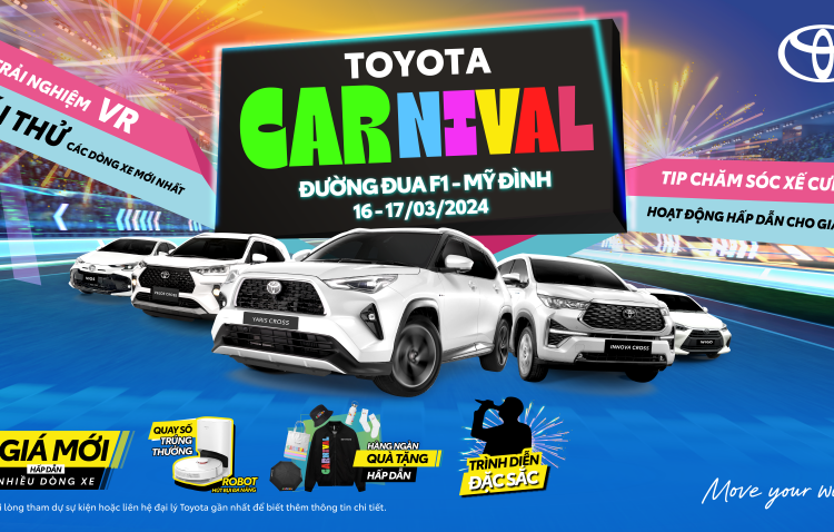 Sự kiện lái thử và trải nghiệm Toyota Carnival 2024 tại đường đua F1, Hà Nội