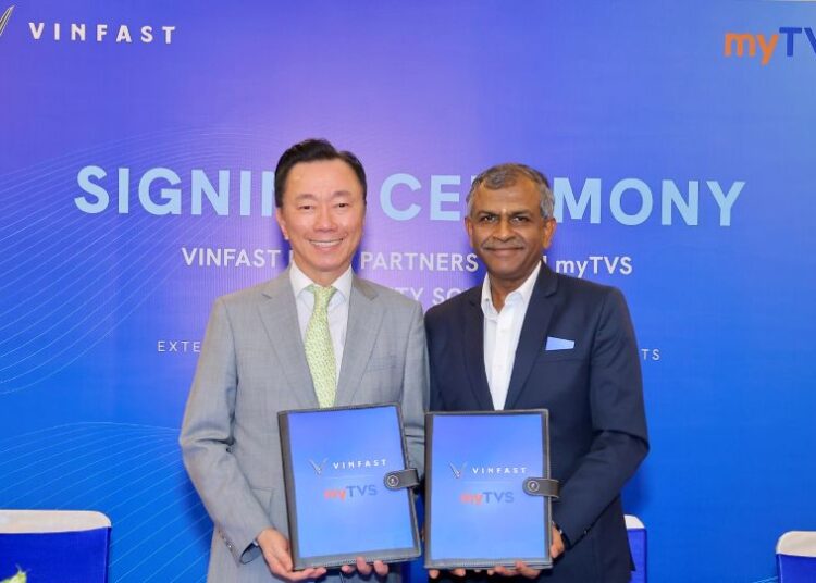 VinFast bắt tay myTVS mở rộng mạng lưới dịch vụ tại Ấn Độ