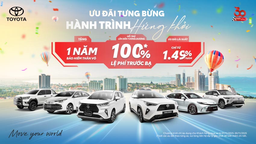Tưng bừng lễ hội, Toyota tung loạt ưu đãi, giúp khách hàng tiết kiệm hơn 150 triệu đồng khi mua xe - 1