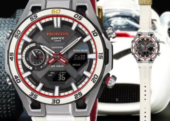 Casio Edifice ECB-2300HR-1A: Phiên bản kỷ niệm 60 năm chiến thắng F1 đầu tiên của Honda